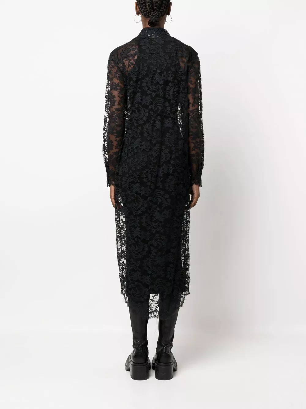 Cheap Givenchy 1990s lace shirt dress Women 0116