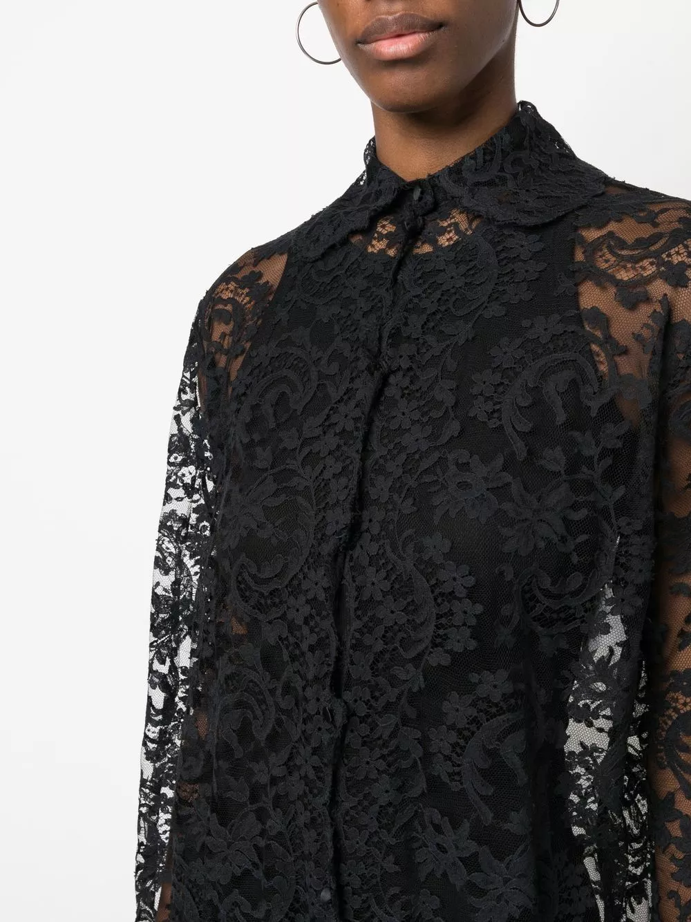 Cheap Givenchy 1990s lace shirt dress Women 0116