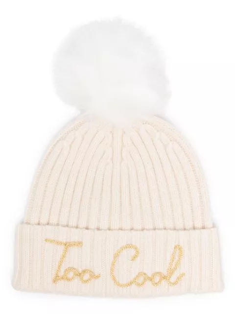 Cheap MC2 Saint Barth Too Cool-embroidered ribbed beanie Women 0127