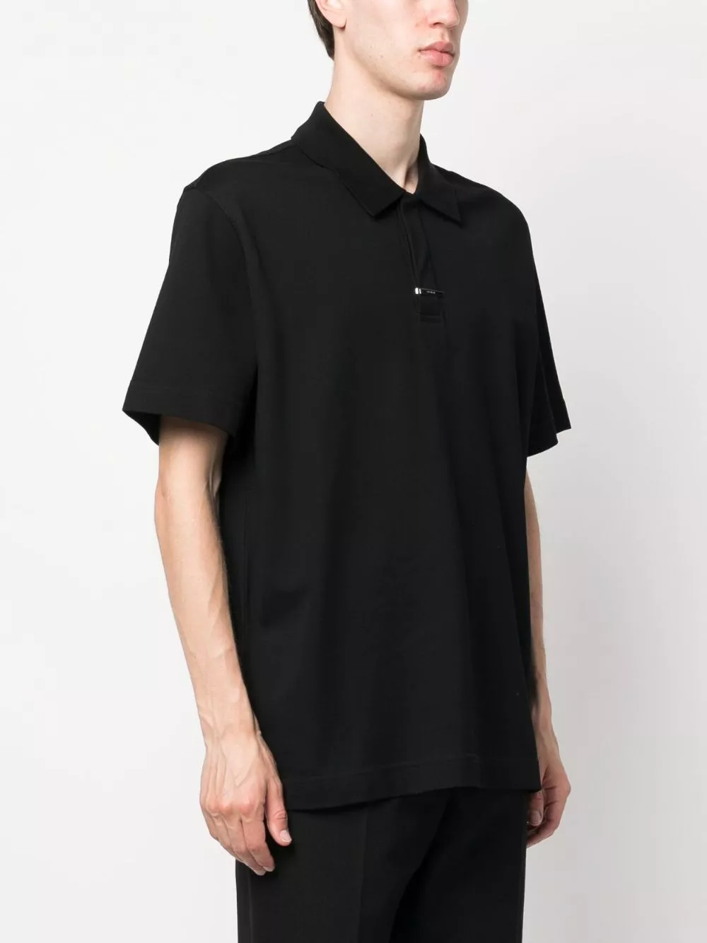 Affordable Givenchy logo-plaque cotton polo shirt Men 0129