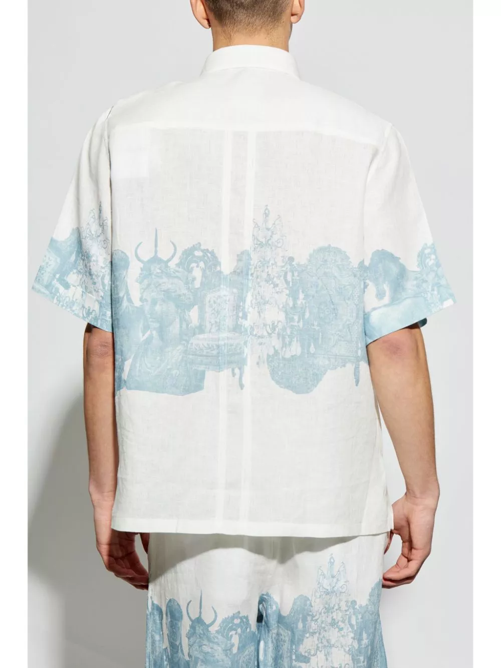 Affordable Givenchy graphic-print shirt Men 0115