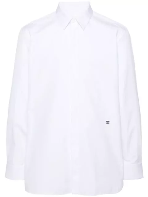 Affordable Givenchy 4G-embroidered poplin shirt Men 0129