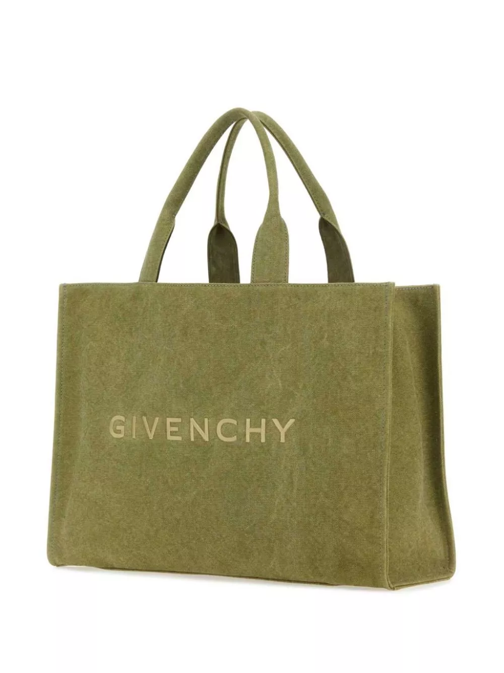 Cheap Givenchy logo-embroidered cotton tote bag Men 0125