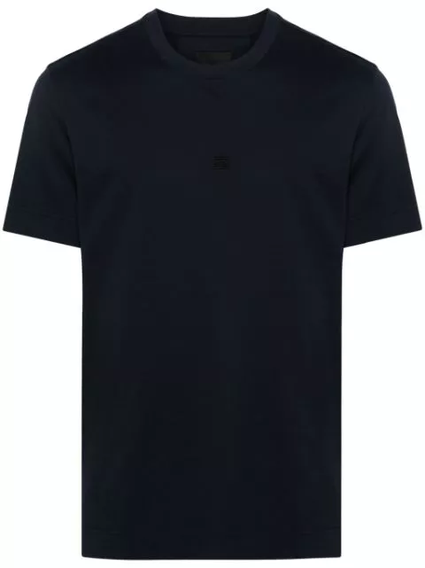 Cheap Givenchy 4G-embroidered cotton T-shirt Men 0115