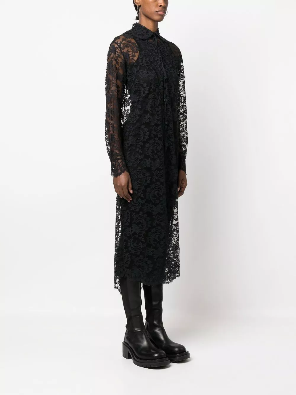 Cheap Givenchy 1990s lace shirt dress Women 0116