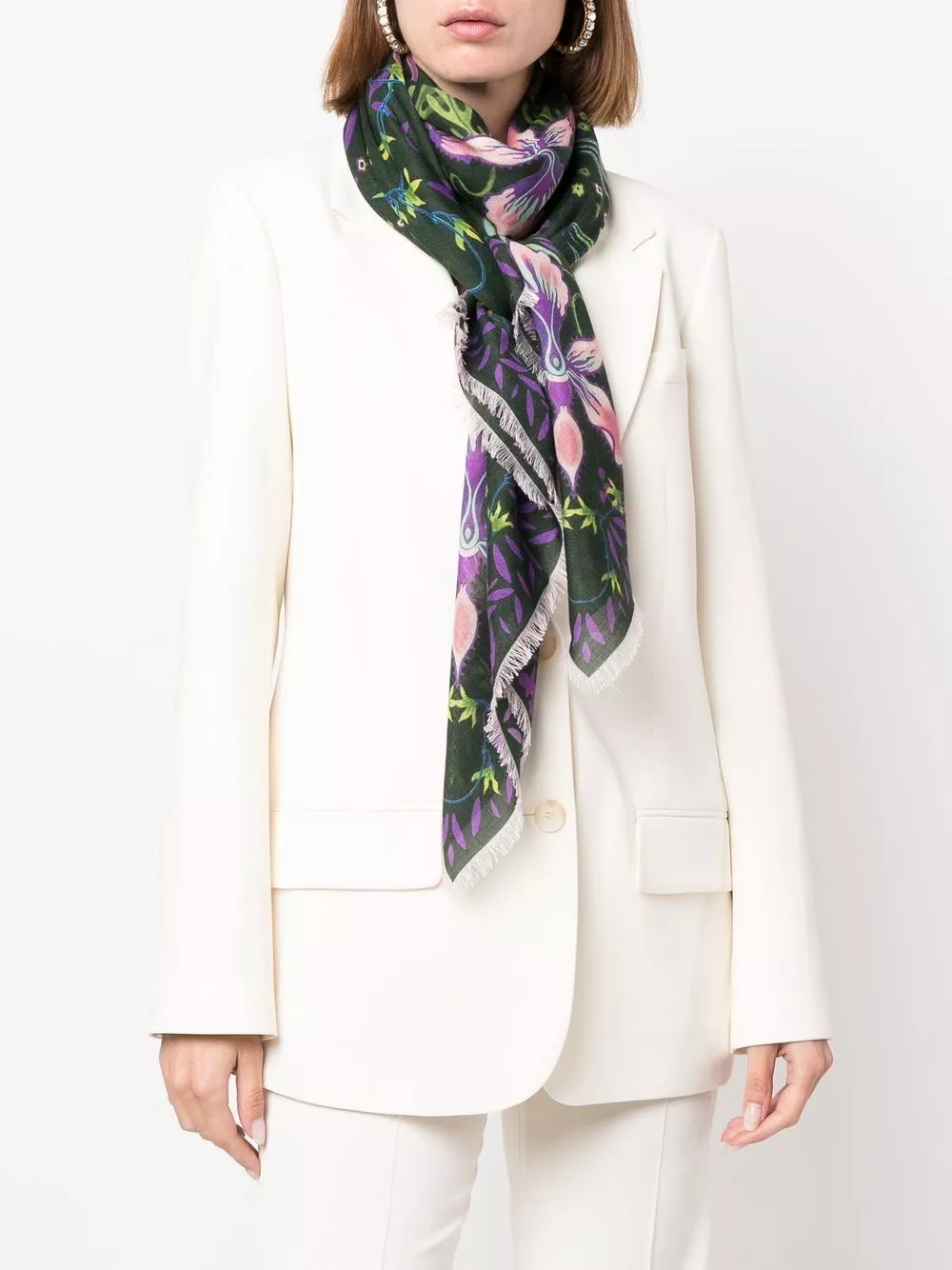 Cheap Givenchy all-over floral-print scarf Women 0117