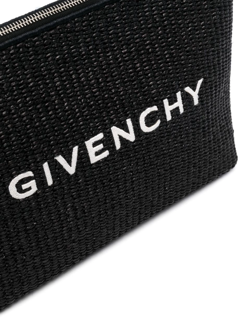 Cheap Women Givenchy clutch bag logo-print raffia 0217