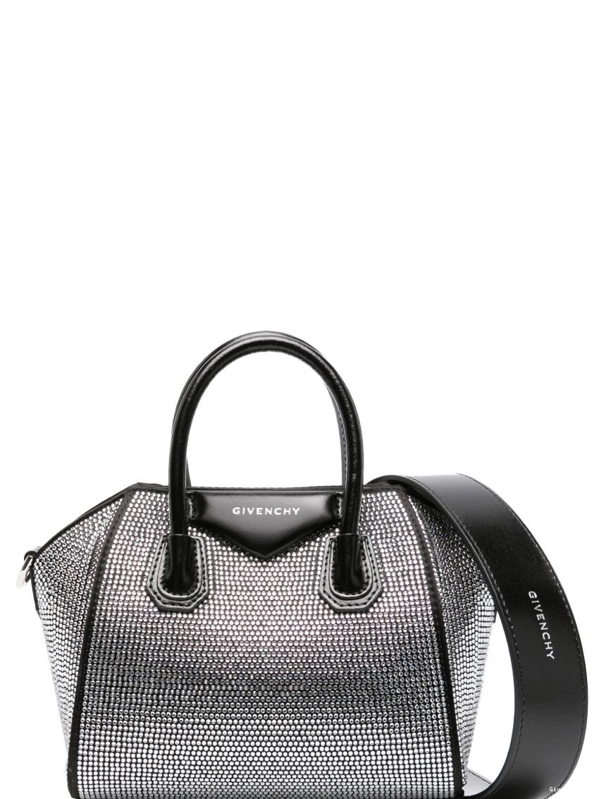 Affordable Women Givenchy Toy tote crystal-embellished bag Antigona 0217