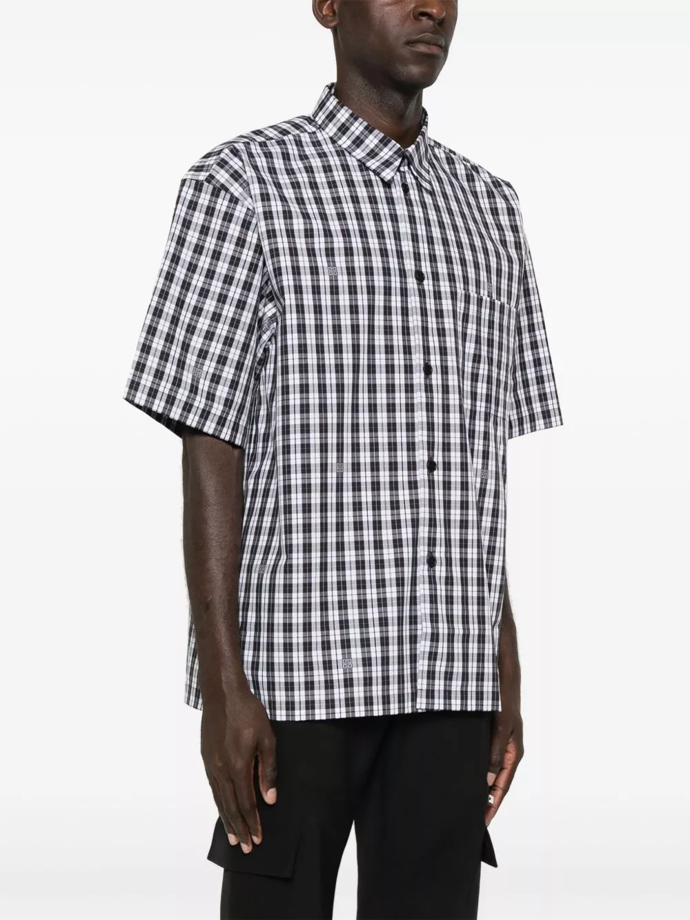 Cheap Givenchy 4G checked cotton shirt Men 0201