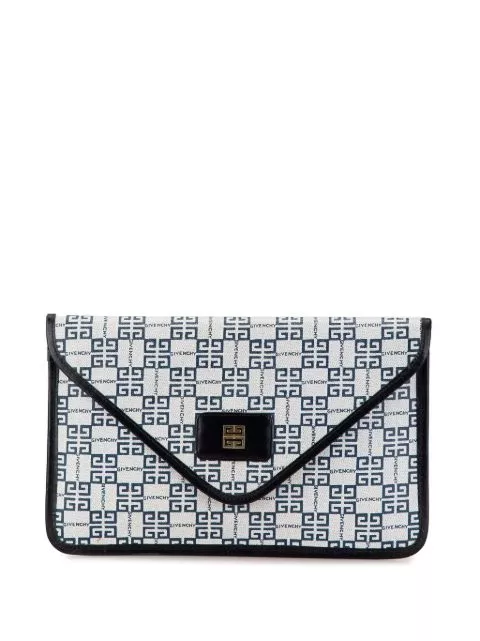 Affordable Givenchy 20th Century Monogram Canvas clutch bag Women 0206