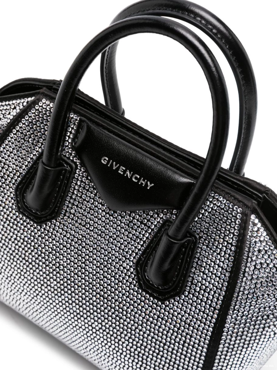 Affordable Women Givenchy Toy tote crystal-embellished bag Antigona 0217